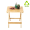 Bamboo Camping Table Picnic Table Small Balcony Table Garden Table Square for Patio,Kitchen,BBQ 4