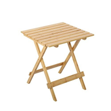 Bamboo Camping Table Picnic Table Small Balcony Table Garden Table Square for Patio,Kitchen,BBQ
