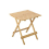 Bamboo Camping Table Picnic Table Small Balcony Table Garden Table Square for Patio,Kitchen,BBQ 1