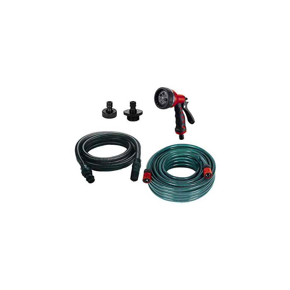 Original Einhell Accessory Set for Surface Pumps (7 Pieces, Suction and Pressure-Sided Pump Accessories, Including Garden Hose, Suction Set, 2X