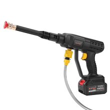 KATSU FIT-BAT 21V Cordless Pressure Washer with 4.0Ah Battery and Charger, Portable High Pressure Washer Cleaner Gun with 2 Nozzles and Hose Kits for