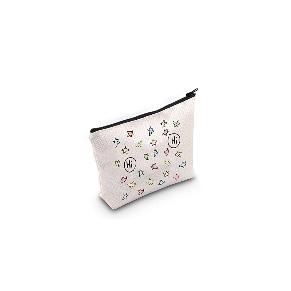 Fotap Hi Hi Heartstopper Leaves Makeup Bag Spotify Inspired Gift Nick And Charlie Gift Bl Boys Love Gift Comics Lover Gift (Hi Hi)