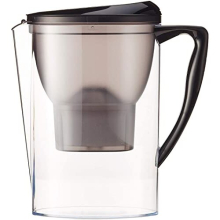 2.3L (4 Pints) Water Filter Jug with 1x30 Days Filter Cartridge, BPA Free - Black