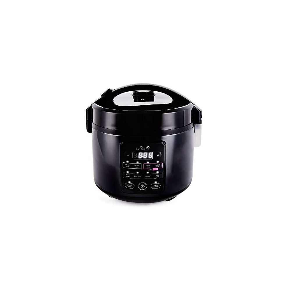 Kumo YumCarb Rice Cooker with Ceramic Bowl and Advanced Fuzzy Logic, (5.5 Cup, 1 Litre), 5 Rice Cooking Functions, 3 Multicooker Functions, 220-240V