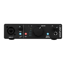 - MiniFuse 1 - Compact USB Audio Interface with Creative Software for High-Quality Recording, Production, Podcasting, Guitar - Black