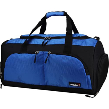 Large Sports Holdall Duffel Bag - Black/Blue