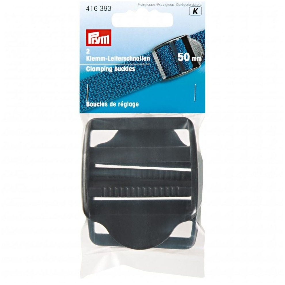 Prym Plastic Adjusting Buckles Black - Per Pack Of 2