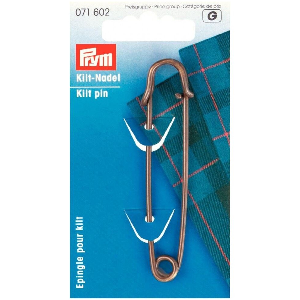 Prym Kilt Pins Antique Brass - Each