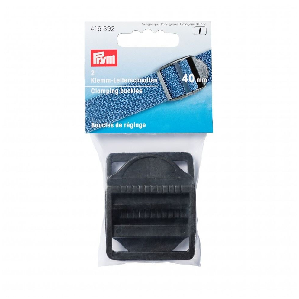 Prym Plastic Adjusting Buckles Black - Per Pack Of 2