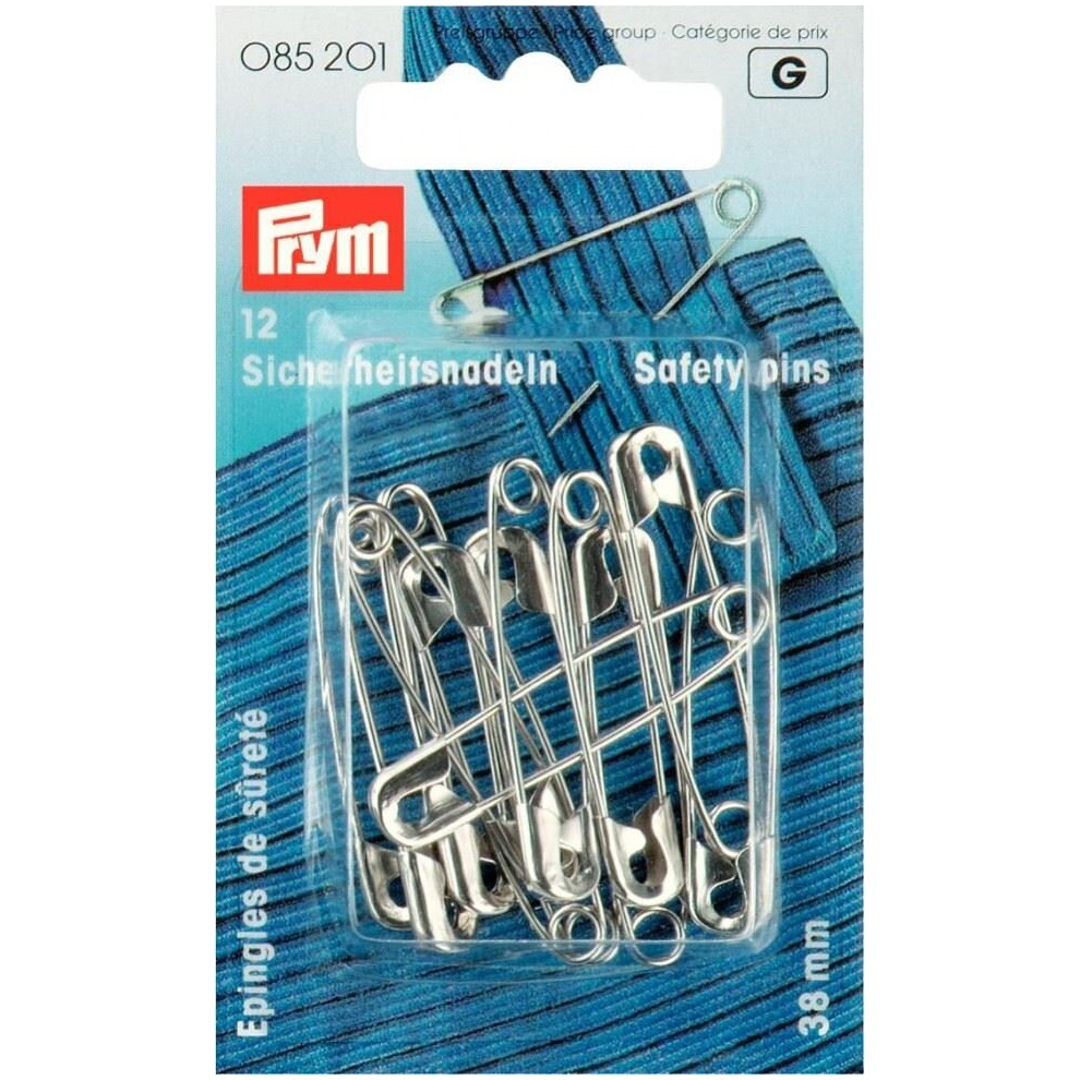 Prym Safety Pins - Per Pack Of 12 Silver