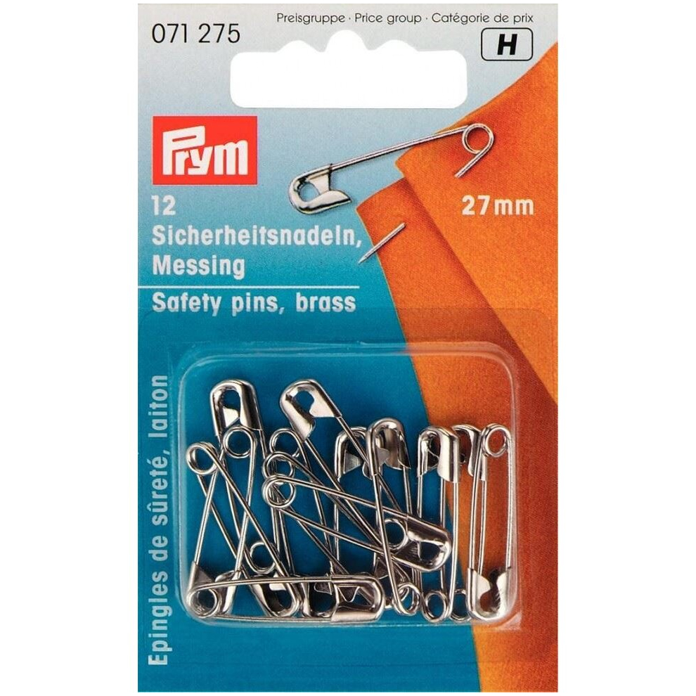 Prym Safety Pins - Per Pack Of 12 Gold