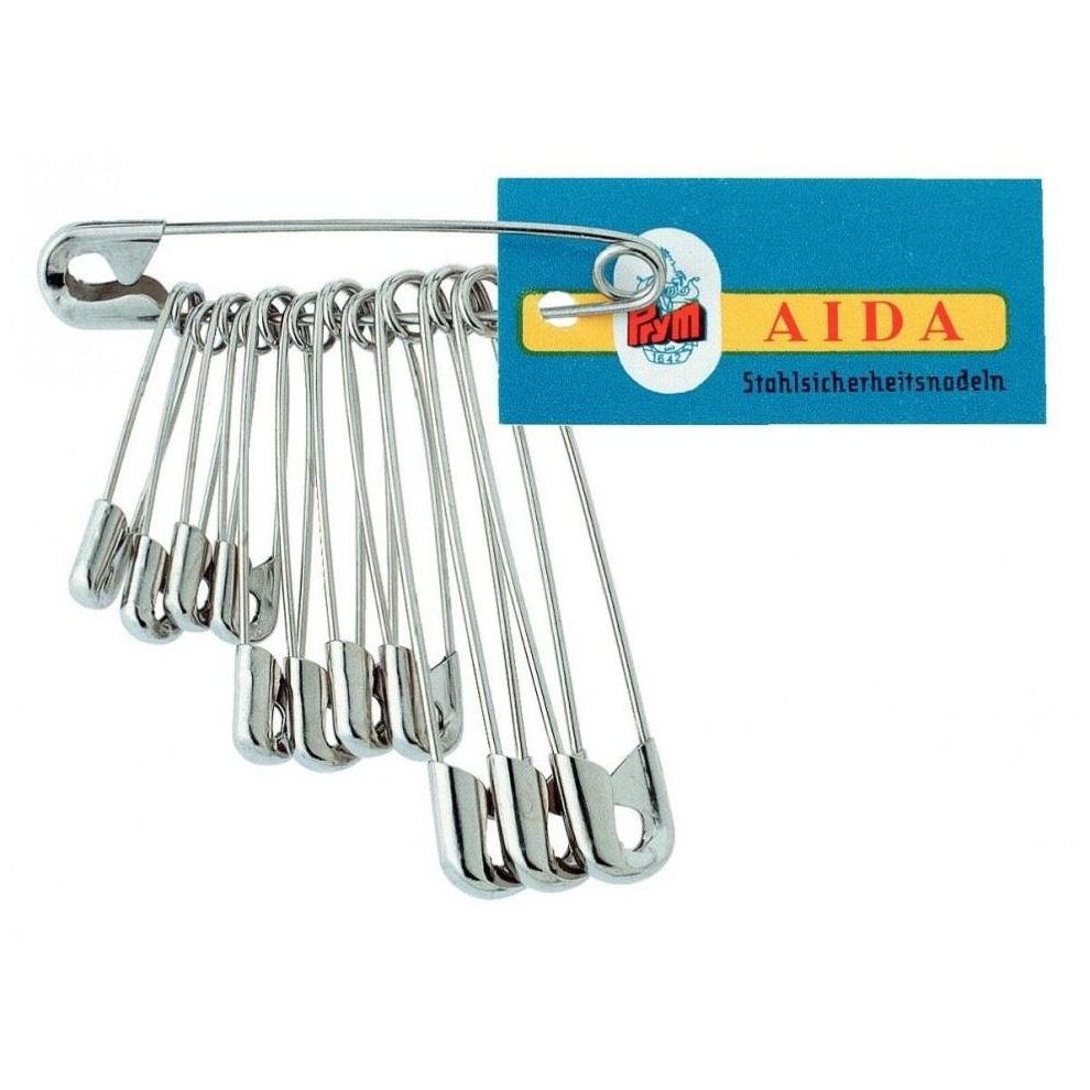 Prym Safety Pins - Per Pack Of 12 Silver