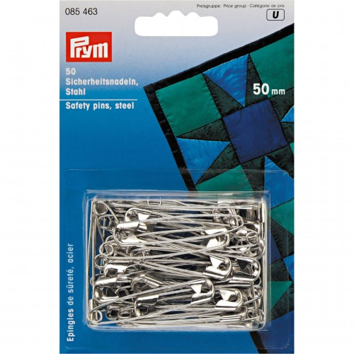 Prym Prym Safety Pins  Silver - per pack of 50