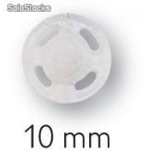 Prym Sew On Plastic Snap Fasteners Transparent - per pack of 1000