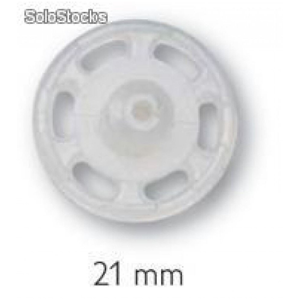 Prym Sew On Plastic Snap Fasteners Transparent - Per Pack Of 1000 Black