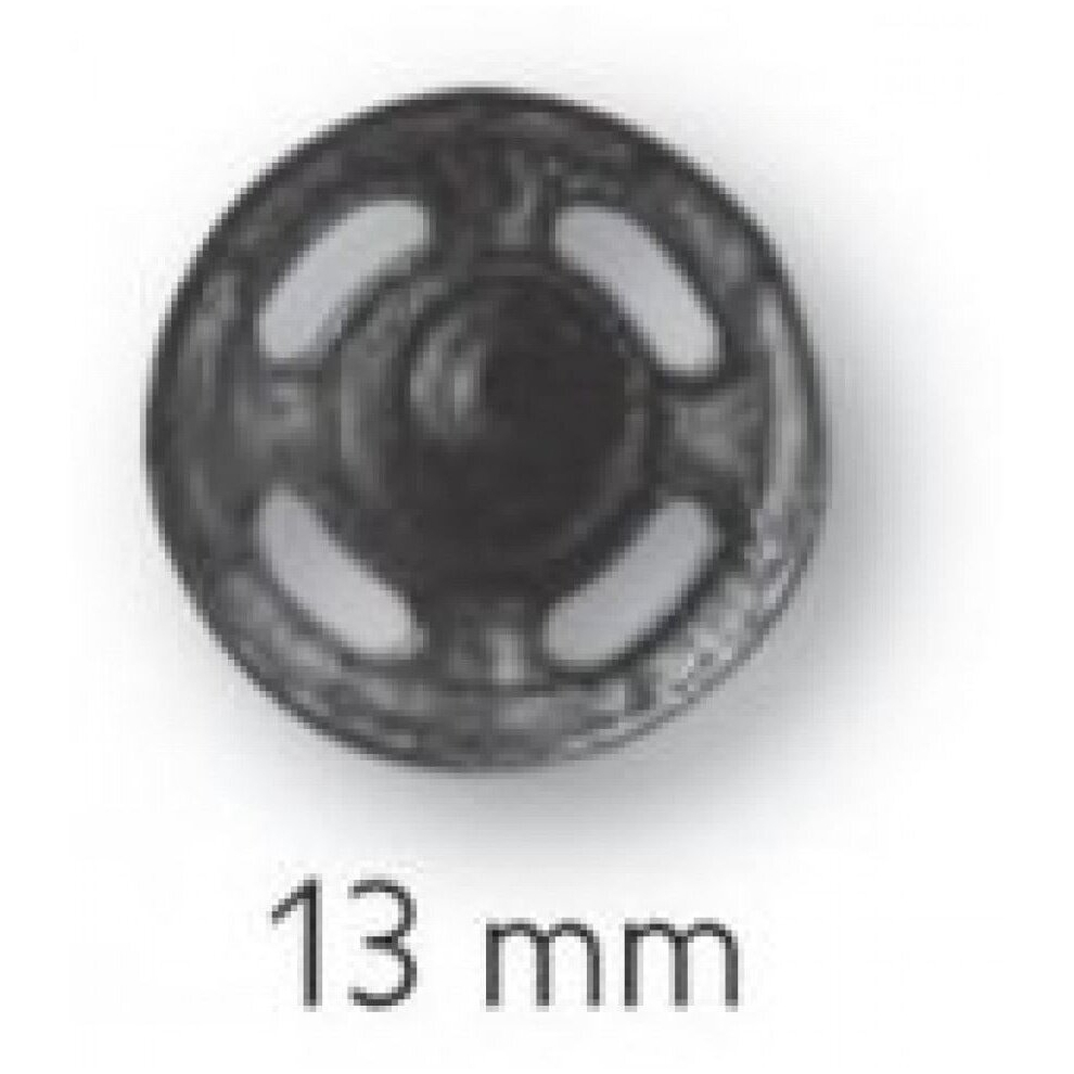 Prym Sew On Plastic Snap Fasteners - Per Pack Of 1000 Black