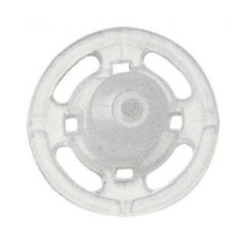 Prym Sew On Plastic Snap Fasteners Clear Transparent - per pack of 1000