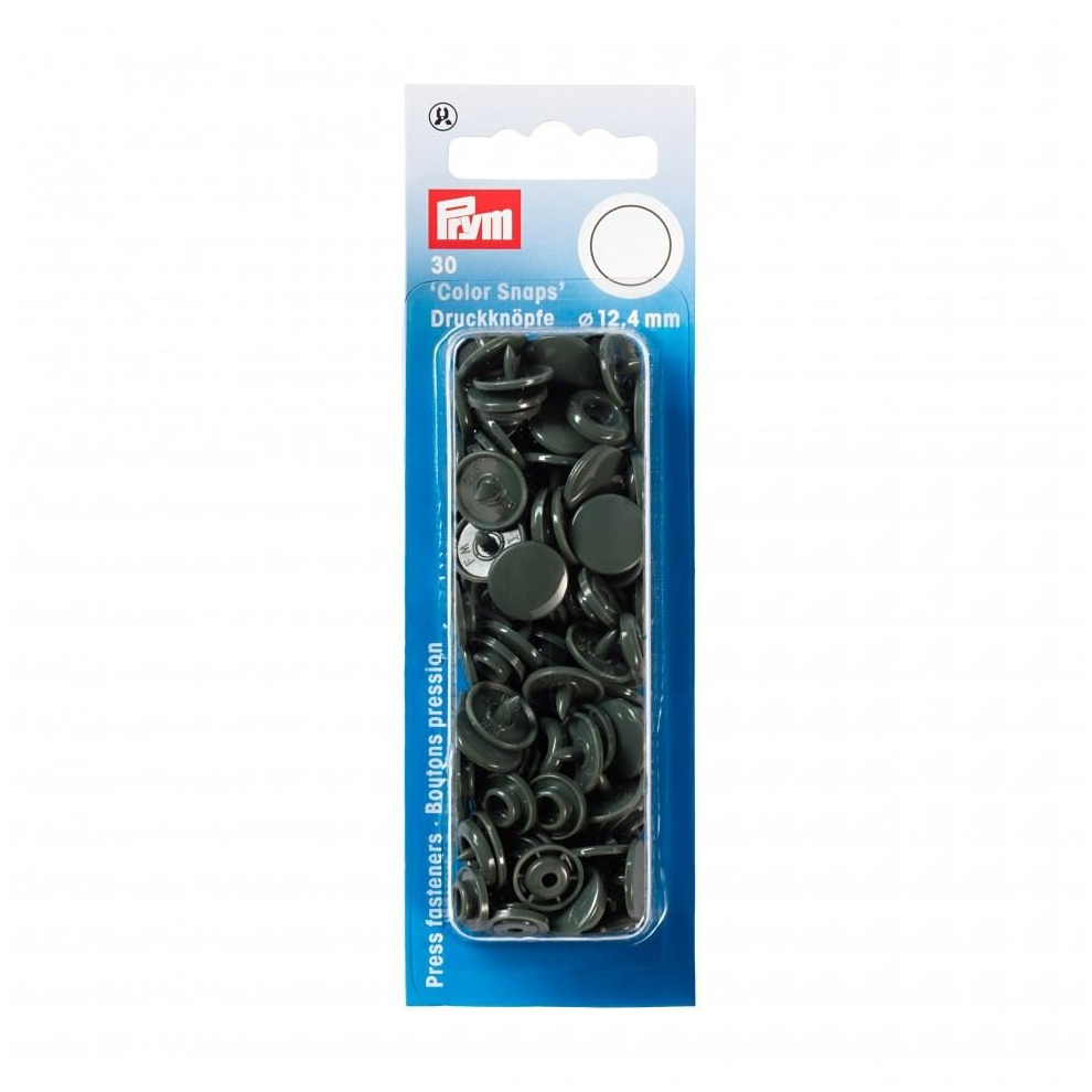 Prym Snaps Press Fasteners  Dark Grey - per pack of 30