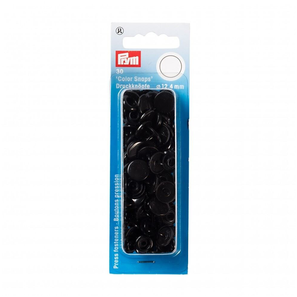 Prym Snaps Press Fasteners - Per Pack Of 30 Black
