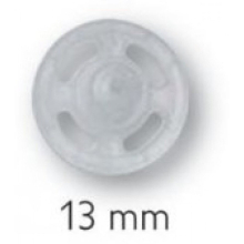 Prym Sew On Plastic Snap Fasteners Transparent - per pack of 1000