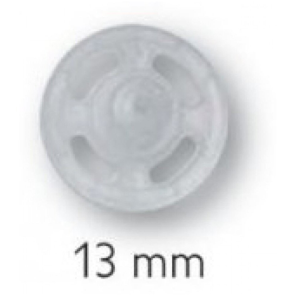 Prym Sew On Plastic Snap Fasteners Transparent - Per Pack Of 1000 Black