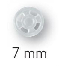 Prym Sew On Plastic Snap Fasteners Transparent - per pack of 1000