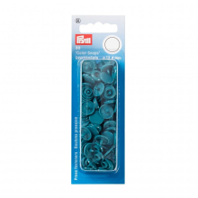 Prym Snaps Press Fasteners Dark Turquoise - per pack of 30