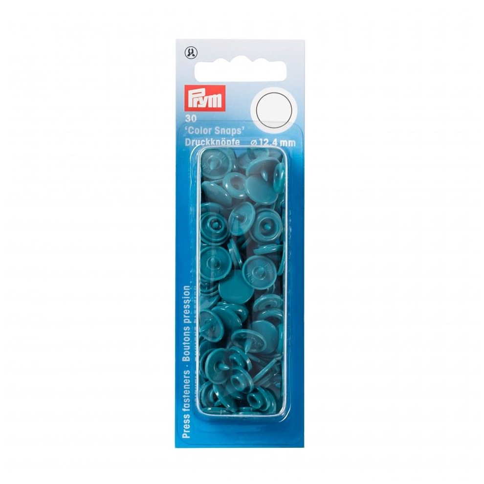 Prym Snaps Press Fasteners Dark Turquoise - Per Pack Of 30