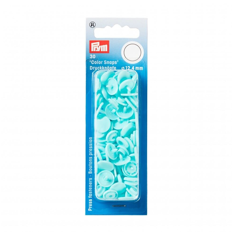 Prym Snaps Press Fasteners  Light Turquoise - per pack of 30