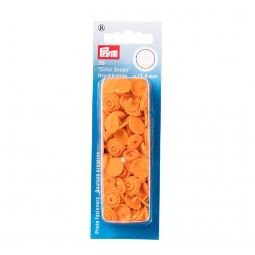Prym Prym Snaps Press Fasteners  Orange - per pack of 30