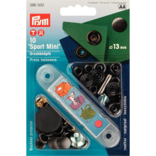 Prym Sport Snaps Press Fasteners Black Oxidized - per pack of 10