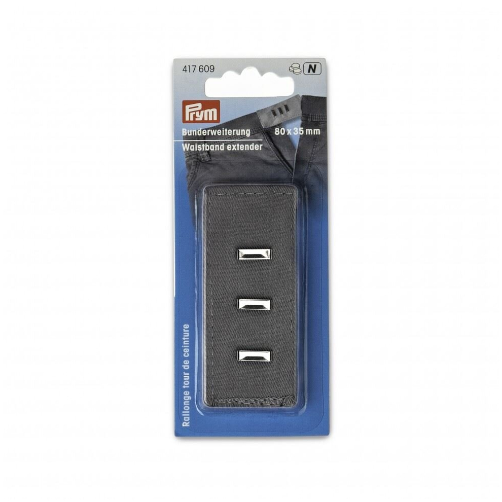 Prym Waistband Extender Hooks  Light Grey - each