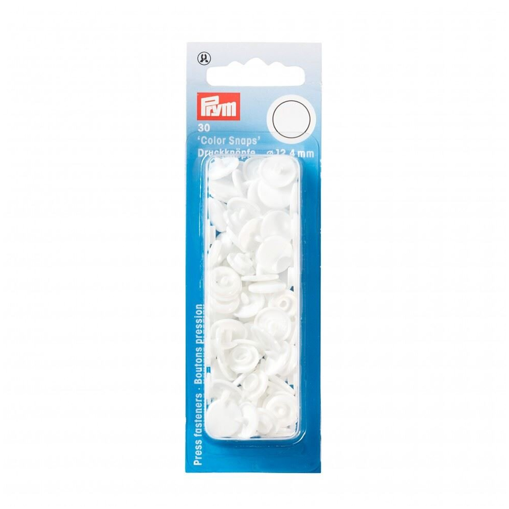 Prym Snaps Press Fasteners - Per Pack Of 30 White