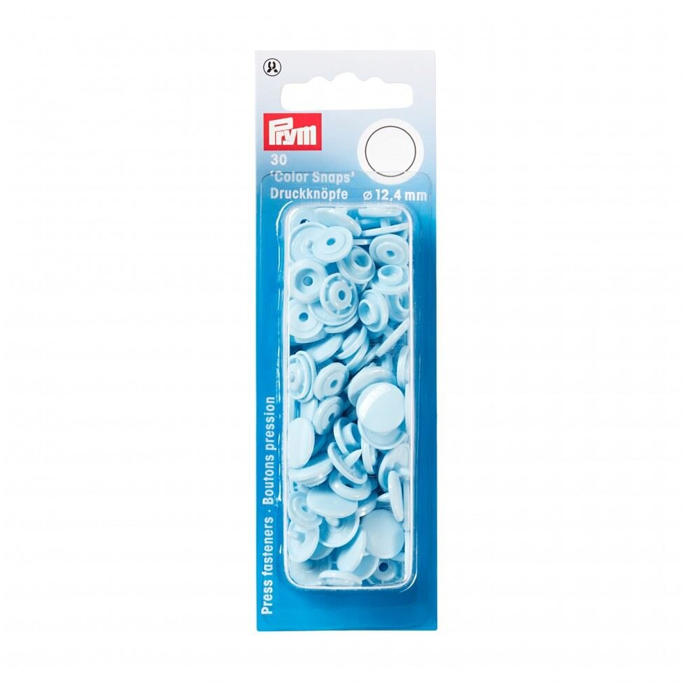 Prym Snaps Press Fasteners  Light Blue - per pack of 30
