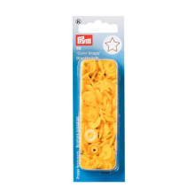 Prym Star Snaps Press Fasteners Yellow - per pack of 30