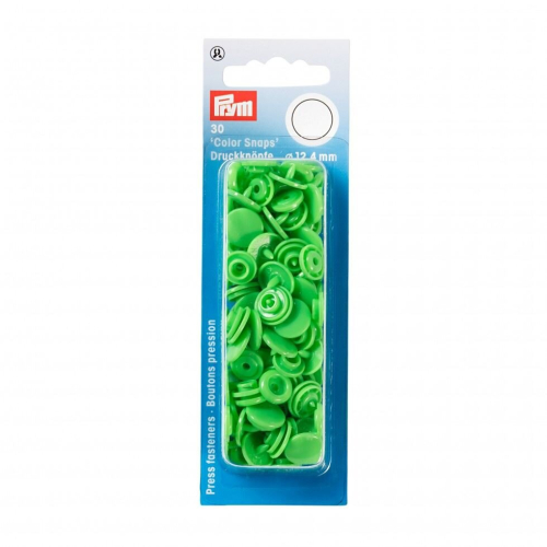 Prym Prym Snaps Press Fasteners  Light Green - per pack of 30