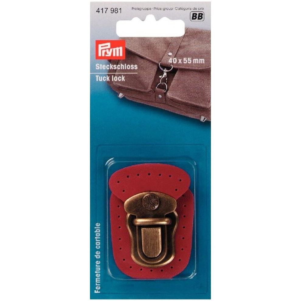 Prym Tuck Lock Bag Fastener Red - Per Pack