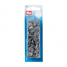 Prym Star Snaps Press Fasteners Silver Grey - per pack of 30