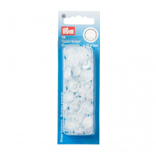 Prym Snaps Press Fasteners Transparent Shiny - per pack of 30