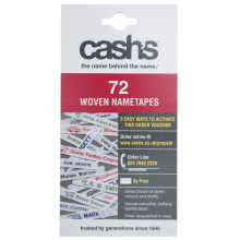 Cash Woven Nametapes - per pack of 72