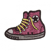 Craft Factory Patch Motif Glitter Plimsoll - each