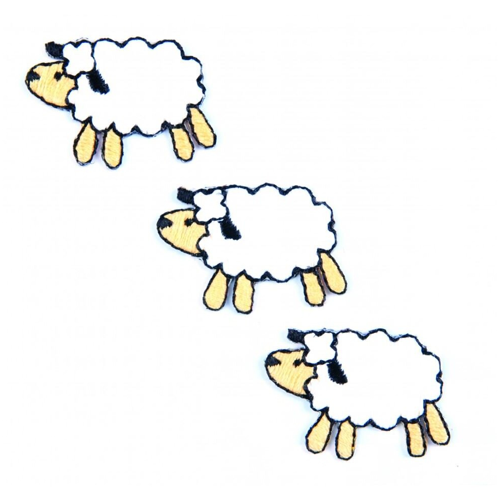 Craft Factory Patch Motif Three Sheep - each