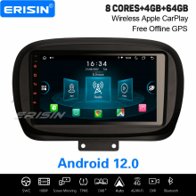 9" IPS 8-Core Android 12.0 Car Stereo DAB+ GPS Radio CarPlay 64GB for Fiat 500X Canbus DSP WiFi Bluetooth OBD2