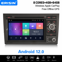 8-Core Android 12.0 Car Stereo DAB+ GPS Radio CarPlay 64GB for AUDI A4 S4 SEAT EXEO Canbus SWC DVD DSP WiFi Bluetooth OBD2