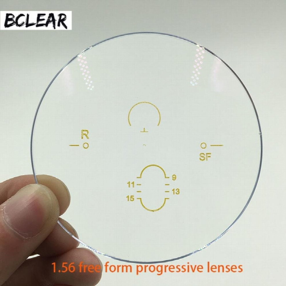 Multicoloured 1.56 Index Form Multifcoal Interior Progressive Glasses Lenses Prescription See Far Long And See Near Visions
