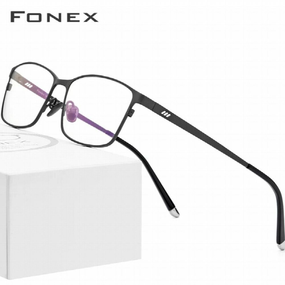 Multicoloured Pure Titanium Glasses Frame Men Square Eyewear Male Classic Full Optical Prescription Eyeglasses Frames Gafas Oculos 8505