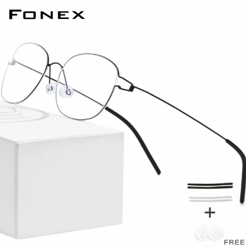 Multicoloured Titanium Alloy Glasses Frame Men Prescription Eyeglasses Denmark Women Myopia Optical Frame Screwless Eyewear 98618