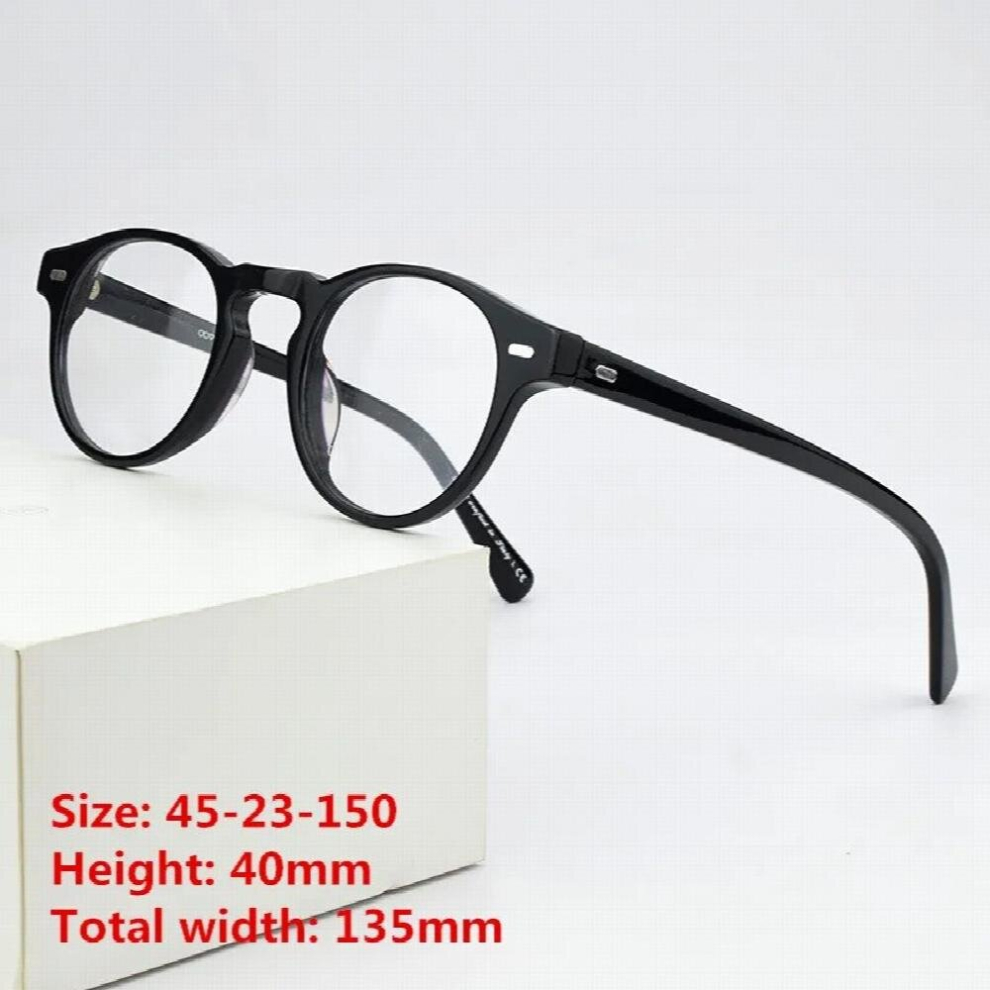Multicoloured Retro Round Eyeglasses Frames Men Ov5186 Vintage Myopia Computer Optical Glasses Women Nerd Spectacle Frames