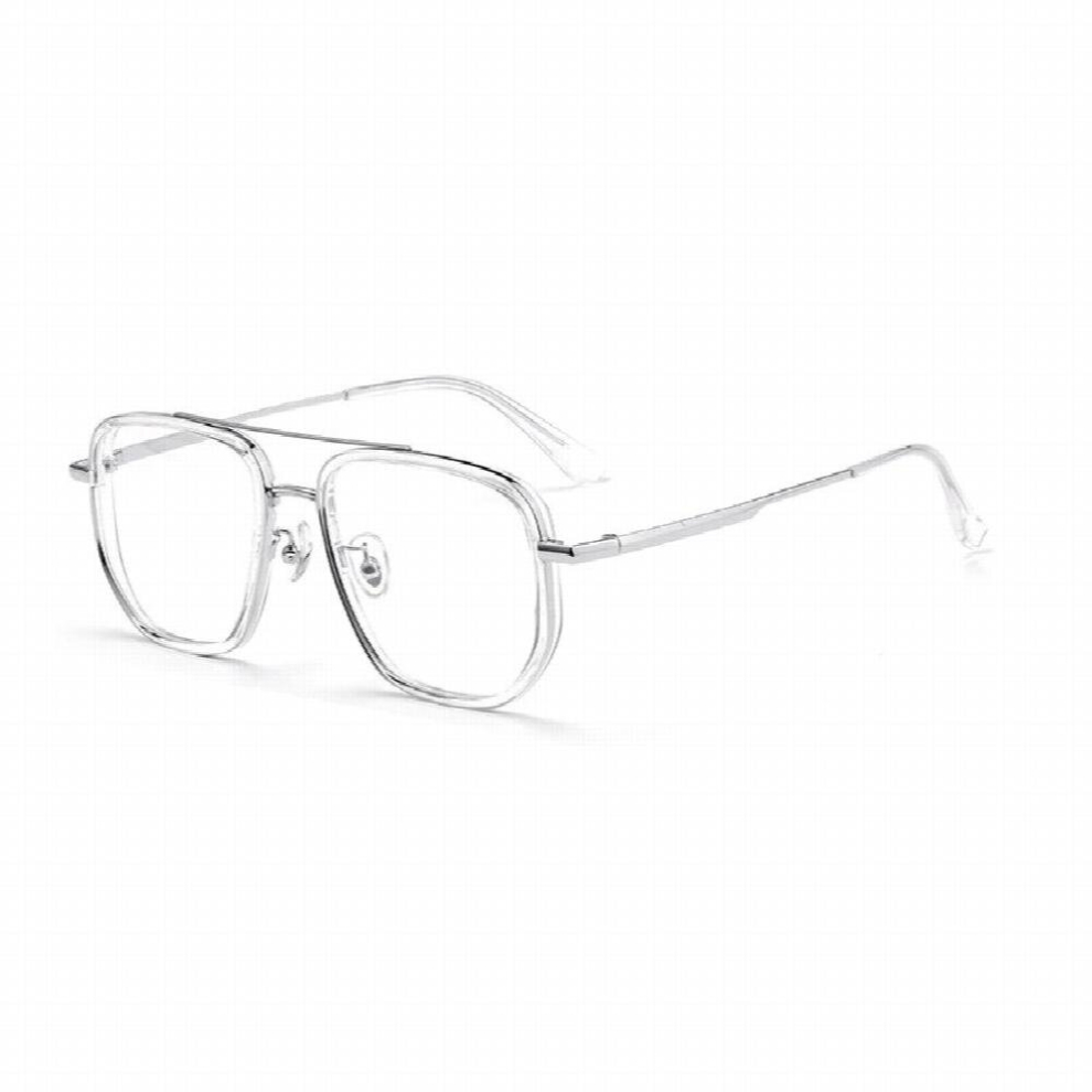 Mens Ultra Light Pure Titanium Retro Polygon Double Beam Glasses Frame Pilot Optical Prescription Glasses Frame 2217YJ