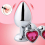 Anal Plug 3 Sizes Stainless Steel Crystal Anal Plug Removable Butt Plug Stimulator Anal Sex Toys 6